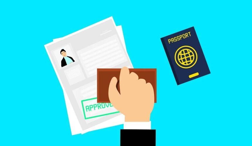 Filling out a visa application form – the first step to your international journey.