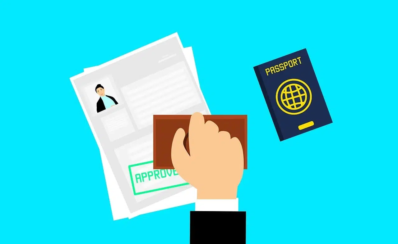 Filling out a visa application form – the first step to your international journey.